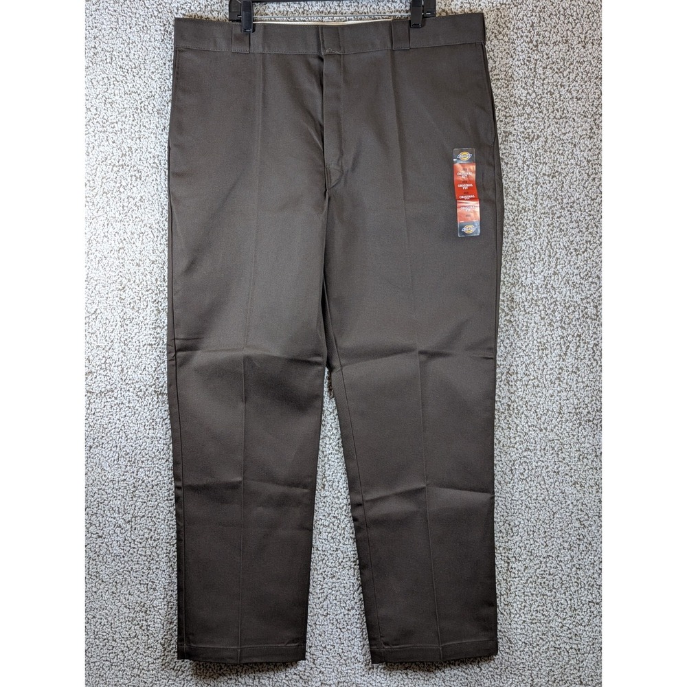 New Dickies 874 Original Fit Work Pants Men's 42x32 Brown‎